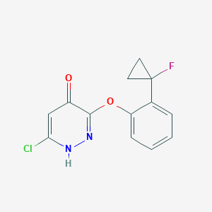 6-Chloro-3-[2-(1-fluorocyclopropyl)phenoxy]pyridazin-4(1H)-one