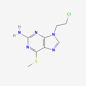 9-(2-chloroethyl)-6-(methylsulfanyl)-9H-purin-2-amine