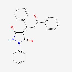 4-(3-Oxo-1,3-diphenylpropyl)-1-phenylpyrazolidine-3,5-dione