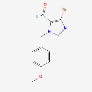 4-Bromo-1-[(4-methoxyphenyl)methyl]-1H-imidazole-5-carbaldehyde