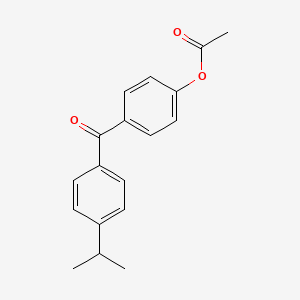 molecular formula C18H18O3 B1292300 4-Acetoxy-4'-isopropylbenzophenone CAS No. 890099-66-8
