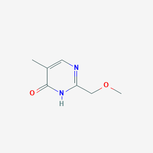 molecular formula C7H10N2O2 B12923026 2-(Methoxymethyl)-5-methylpyrimidin-4(3H)-one CAS No. 13420-33-2