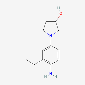 1-(4-Amino-3-ethylphenyl)pyrrolidin-3-ol