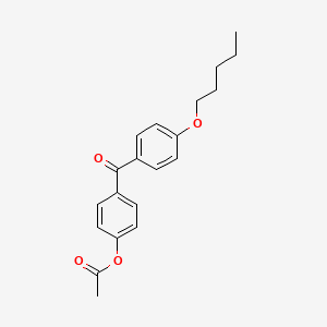 4-Acetoxy-4'-pentyloxybenzophenone