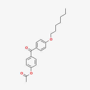 4-Acetoxy-4'-heptyloxybenzophenone