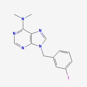 9H-Purin-6-amine, 9-((3-iodophenyl)methyl)-N,N-dimethyl-