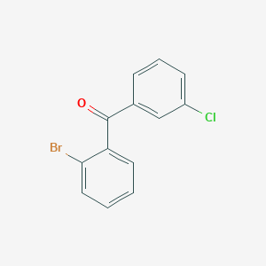 molecular formula C13H8BrClO B1292322 2-Bromo-3'-chlorobenzophenone CAS No. 99586-30-8
