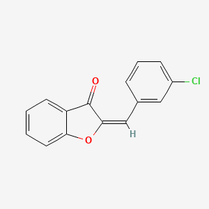 molecular formula C15H9ClO2 B12923253 2-(3-Chlorobenzylidene)benzofuran-3(2H)-one 