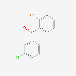 molecular formula C13H7BrCl2O B1292334 2-Bromo-3',4'-dichlorobenzophenone CAS No. 951891-41-1