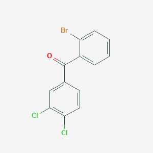 molecular formula C13H7BrCl2O B1292334 2-溴-3',4'-二氯苯甲酮 CAS No. 951891-41-1