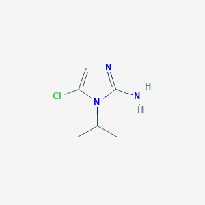 molecular formula C6H10ClN3 B12923405 5-Chloro-1-isopropyl-1H-imidazol-2-amine 