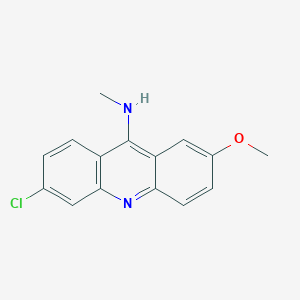 molecular formula C15H13ClN2O B12923407 6-chloro-2-methoxy-N-methylacridin-9-amine CAS No. 4822-23-5