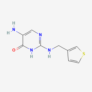 5-Amino-2-{[(thiophen-3-yl)methyl]amino}pyrimidin-4(3H)-one