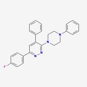 Pyridazine, 6-(4-fluorophenyl)-4-phenyl-3-(4-phenyl-1-piperazinyl)-