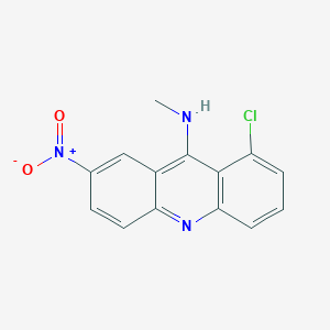 molecular formula C14H10ClN3O2 B12923511 1-Chloro-N-methyl-7-nitroacridin-9-amine CAS No. 61299-57-8