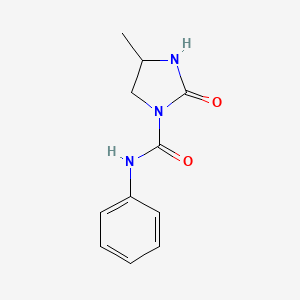 4-Methyl-2-oxo-N-phenylimidazolidine-1-carboxamide