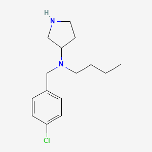 N-Butyl-N-[(4-chlorophenyl)methyl]pyrrolidin-3-amine