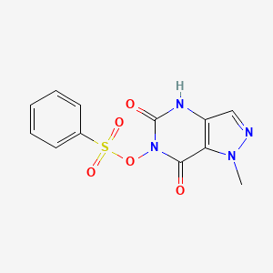 (1-methyl-5,7-dioxo-4H-pyrazolo[4,3-d]pyrimidin-6-yl) benzenesulfonate