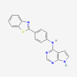 N-(4-(benzo[d]thiazol-2-yl)phenyl)-7H-pyrrolo[2,3-d]pyrimidin-4-amine