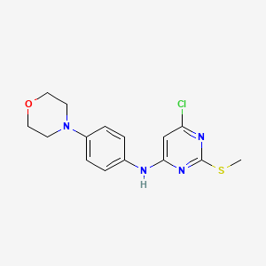 4-Pyrimidinamine, 6-chloro-2-(methylthio)-N-[4-(4-morpholinyl)phenyl]-