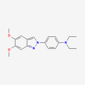 4-(5,6-Dimethoxy-2H-indazol-2-yl)-N,N-diethylaniline