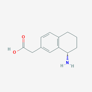 (S)-2-(8-Amino-5,6,7,8-tetrahydronaphthalen-2-yl)acetic acid