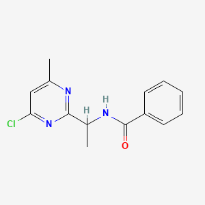 N-(1-(4-Chloro-6-methylpyrimidin-2-yl)ethyl)benzamide