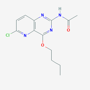 N-(4-Butoxy-6-chloropyrido[3,2-d]pyrimidin-2-yl)acetamide