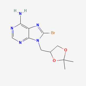 8-Bromo-9-((2,2-dimethyl-1,3-dioxolan-4-yl)methyl)-9H-purin-6-amine