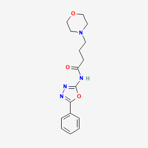 4-(Morpholin-4-yl)-N-(5-phenyl-1,3,4-oxadiazol-2-yl)butanamide