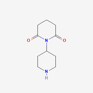 molecular formula C10H16N2O2 B1292382 1-(Piperidin-4-yl)piperidine-2,6-dione 