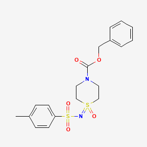 Benzyl 1-(tosylimino)-1l6-thiomorpholine-4-carboxylate 1-oxide