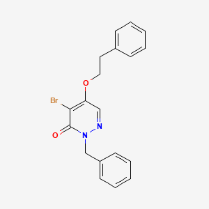 2-benzyl-4-bromo-5-phenethoxypyridazin-3(2H)-one