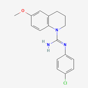 N-(4-Chlorophenyl)-6-methoxy-3,4-dihydroquinoline-1(2H)-carboximidamide