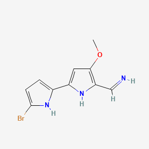 Methanamine, 1-(5-(5-bromo-1H-pyrrol-2-yl)-3-methoxy-2H-pyrrol-2-ylidene)-, (1Z)-