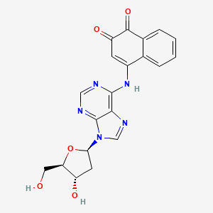 2'-Deoxy-N-(3,4-dioxo-3,4-dihydronaphthalen-1-yl)adenosine