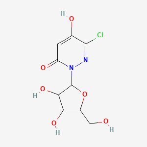 3-Chloro-1-(3,4-dihydroxy-5-(hydroxymethyl)tetrahydrofuran-2-yl)-6-hydroxypyridazin-4(1H)-one