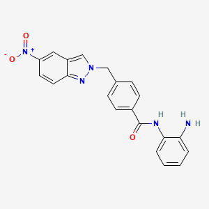 n-(2-Aminophenyl)-4-((5-nitro-2h-indazol-2-yl)methyl)benzamide