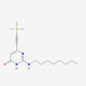 2-(Octylamino)-6-((trimethylsilyl)ethynyl)pyrimidin-4(1H)-one