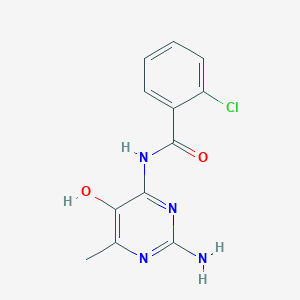 N-(2-Amino-5-hydroxy-6-methylpyrimidin-4-yl)-2-chlorobenzamide