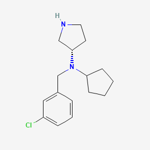 (3S)-N-[(3-chlorophenyl)methyl]-N-cyclopentylpyrrolidin-3-amine