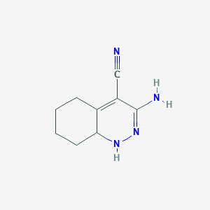 4-Cinnolinecarbonitrile, 3-amino-1,5,6,7,8,8a-hexahydro-