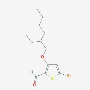 5-Bromo-3-((2-ethylhexyl)oxy)thiophene-2-carbaldehyde