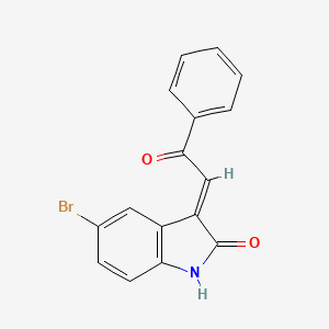 (3E)-5-bromo-3-phenacylidene-1H-indol-2-one