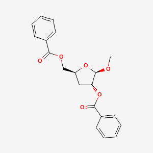 ((2S,4R,5R)-4-(Benzoyloxy)-5-methoxytetrahydrofuran-2-yl)methyl benzoate