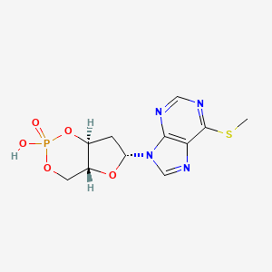 (4aR,6R,7aS)-2-hydroxy-6-(6-methylsulfanylpurin-9-yl)-4a,6,7,7a-tetrahydro-4H-furo[3,2-d][1,3,2]dioxaphosphinine 2-oxide