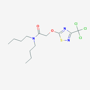 N,N-Dibutyl-2-((3-(trichloromethyl)-1,2,4-thiadiazol-5-yl)oxy)acetamide