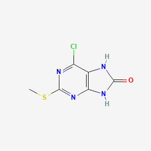 8H-Purin-8-one, 6-chloro-3,7-dihydro-2-(methylthio)-