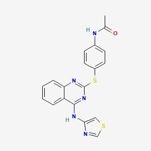 Acetamide, N-[4-[[4-(4-thiazolylamino)-2-quinazolinyl]thio]phenyl]-