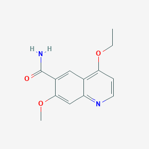 4-Ethoxy-7-methoxyquinoline-6-carboxamide